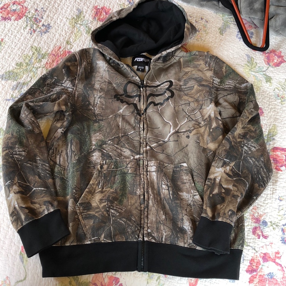 Fox racing x Real Tree Zip Up sweatshirt